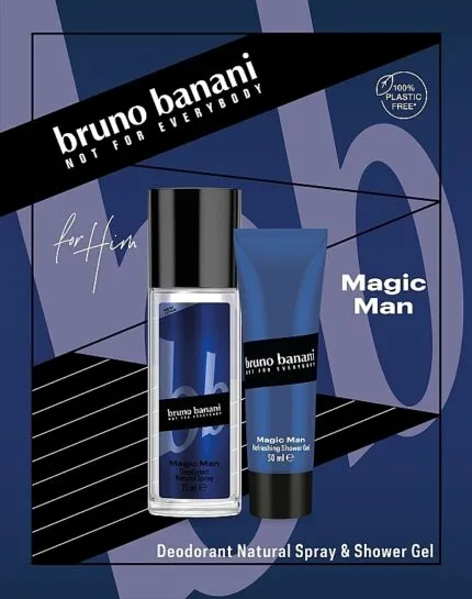 Bruno Banani Magic Man Gift Set 75ml Deodorant Natural Spray + 50ml Shower Gel