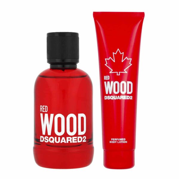 DSquared? Red Wood Gift Set 100ml EDT + 150ml Body Lotion - Image 2