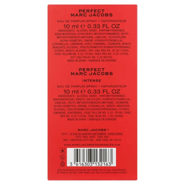 Marc Jacobs Perfect Purse Pen Spray Gift Set 10ml Perfect EDP + 10ml Perfect Intense EDP - Image 2