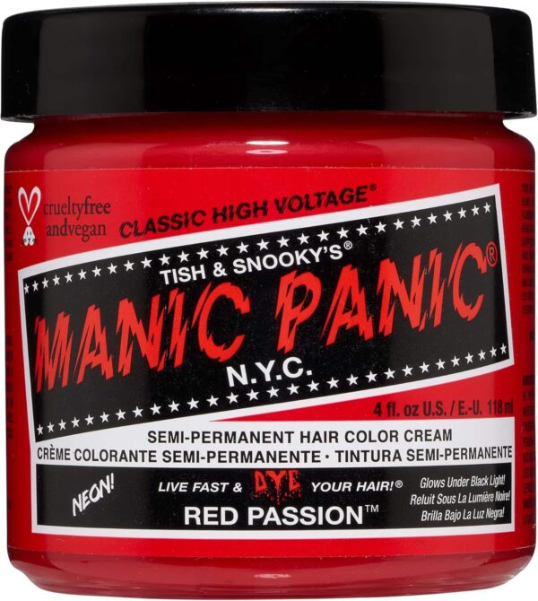 Manic Panic High Voltage Classic Semi-Permanent Hair Colour 118ml - Red Passion