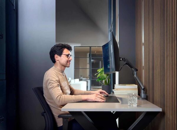 One For All DM7110 Design Line Single Monitor Mount - Titanium - Image 9