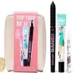 Benefit Top Trip Beauty Set 22ml Primer + 8.5g Mascara + In Shade 3 + Pouch Gimme Brow +