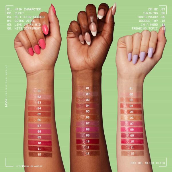 NYX Fat Oil Slick Click Shiny Lip Balm 2g - DM Me - Image 5