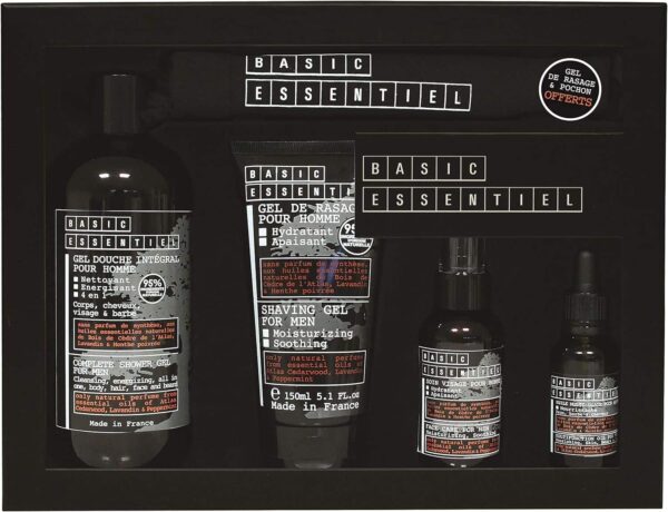 Jeanne Arthes Bare Essentiel Gift Set 500ml Shower Gel + 150ml Shaving Gel + 30ml Multifunction Oil + 75ml Moisturizer