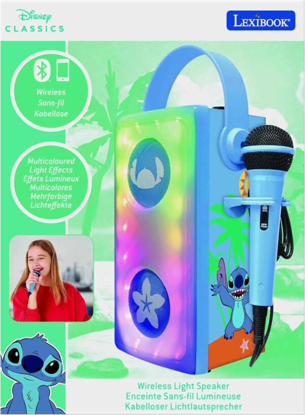 Disney Stitch Luminous Bluetooth Speakers with Lights - Lexibook BTP185DZ - Image 7