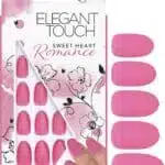 Elegant Touch Oval 24 False Nails with Glue - Sweet Heart Romance