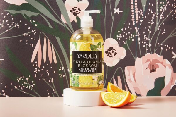 Yardley Yuzu & Orange Blossom Botanical Hand Wash 500ml - Image 3