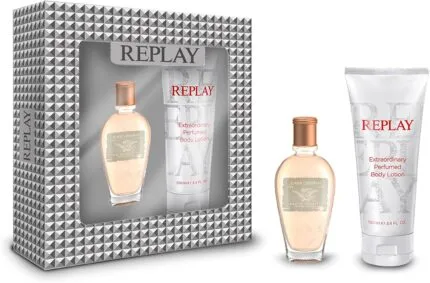 Replay Jeans Original for Her Gift Set 20ml EDT Spray + 100ml Body Lotion