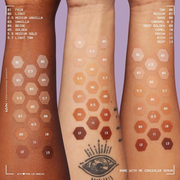 NYX Bare With Me Concealer Serum 9.6ml - 09 Deep Golden - Image 4