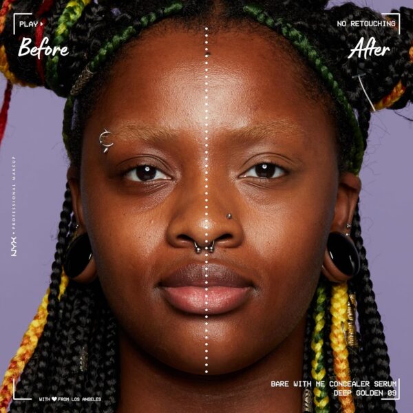 NYX Bare With Me Concealer Serum 9.6ml - 09 Deep Golden - Image 3