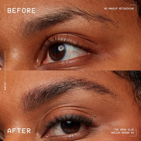 NYX The Grow Glue Instant Brow Styler Gel 5g - Medium Brown - Image 3