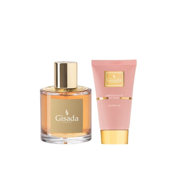 Gisada Ambassador Women Gift Set 50ml EDP + 100ml Shower Gel - Image 2