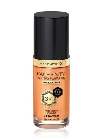 Max Factor Facefinity All Day Flawless 3 in 1 Foundation SPF20 30ml - 84 Soft Toffee