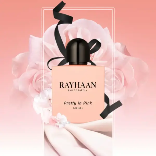 Rayhaan Pretty In Pink Eau de Parfum 100ml Spray - Image 3