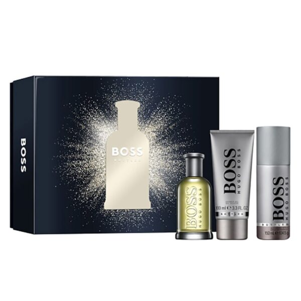Hugo Boss Boss Bottled Gift Set 100ml EDT + 100ml Shower Gel + 150ml Deodorant Spray