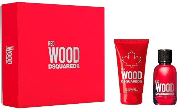 DSquared? Red Wood Gift Set 100ml EDT + 150ml Body Lotion