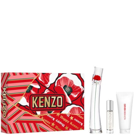 Kenzo Flower by Kenzo Poppy Bouquet Gift Set 100ml EDP + 10ml EDP + 75ml Body Lotion