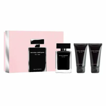 Narciso Rodriguez for Her Gift Set 50ml EDT + 50ml Body Lotion + 50ml Shower Gel