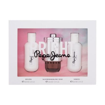 Pepe Jeans Bright Gift Set 30ml EDP + 60ml Body Lotion + 60ml Shower Gel