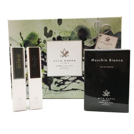 Acca Kappa Gift Set 50ml White Moss EDP + 15ml Giallo Elicriso EDP + 15ml 1869 EDP