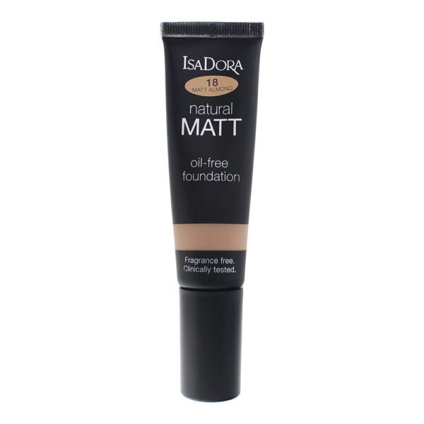 IsaDora Natural Matt Oil-Free Foundation 35ml - 18 Almond - Image 2