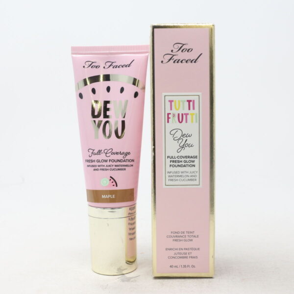Too Faced Tutti Frutti Dew You Full-Coverage Fresh Glow Foundation 40ml - Mahogany - Image 2