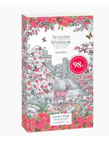 Woods Of Windsor True Rose Soap 60g - 3 Pieces