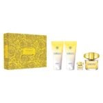 Versace Yellow Diamond Gift Set 90ml EDT + 100ml Body Lotion + 100ml Shower Gel + 5ml EDT