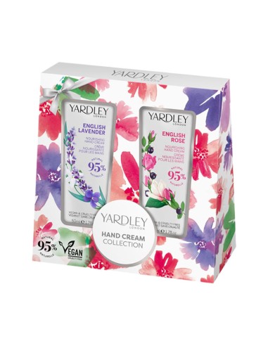 Yardley Hand Cream Duo 50ml English Lavender Hand Cream + 50ml English Rose Hand Cream