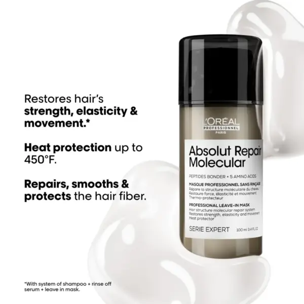 L'Or?al S?rie Expert Absolut Repair Molecular Leave-In Mask 100ml - Image 3