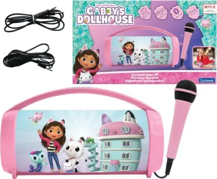 Gabby's Dollhouse Bluetooth Speakers with Lights - Lexibook BTP585GDHZ
