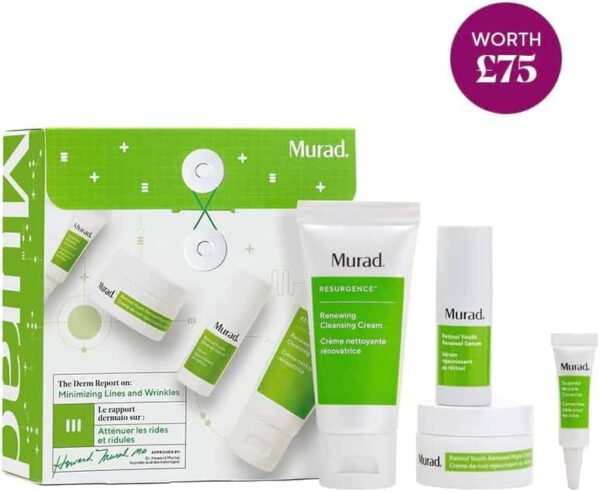 Murad The Derm Report Minimising Lines and Wrinkles 60ml Cleansing Cream + 3ml Wrinkle Corrector + 10ml Serum + 15ml Night Cream - Image 2
