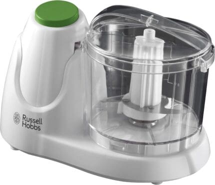 Effortless Chopping with Russell Hobbs 22220 Mini Chopper - White | Compact Design