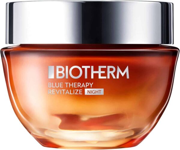 Revitalize Your Skin Overnight with Biotherm Blue Therapy Amber Algae Night Cream 50ml - Anti-Aging Formula for Smoother, Firmer, and Radiant Skin