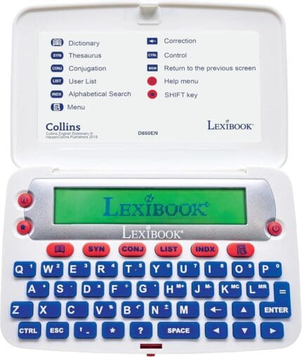 Lexibook Collins English Electronic Dictionary with Thesaurus: The Ultimate Language Tool for Students and Professionals