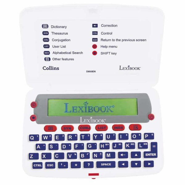 Lexibook D850EN Collins English Electronic Dictionary with Thesaurus: The Ultimate Language Tool for Students and Professionals