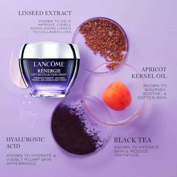 Lancome Renergie Nuit Multi-Lift Night Cream 50ml: Lift and Firm Your Skin Overnight with Multi-Tension Technology - Image 6