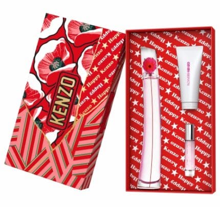 Kenzo Flower by Kenzo La Recolte Parisienne Gift Set 75ml EDP + 10ml EDP + 75ml Body Lotion