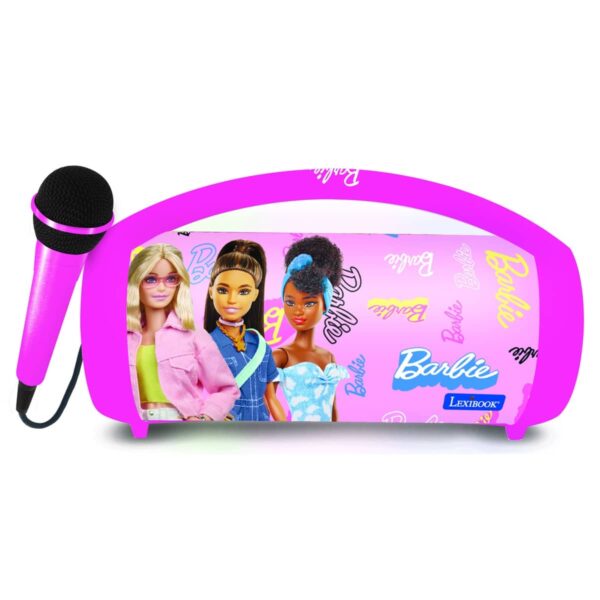 Lexibook BTP585BBZ Barbie Bluetooth Speakers with Lights & Mic