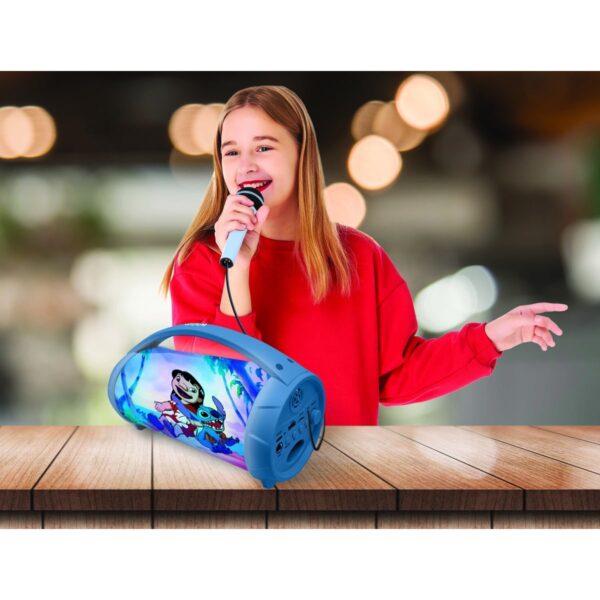 Lexibook BTP585DZ Disney Stitch Bluetooth Speakers with Lights & Mic - Image 3