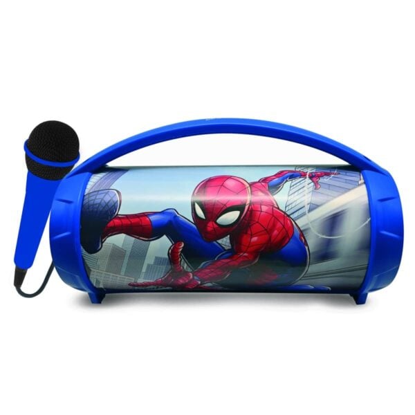 Lexibook BTP585SPZ Spider-Man Bluetooth Speakers with Lights & Mic