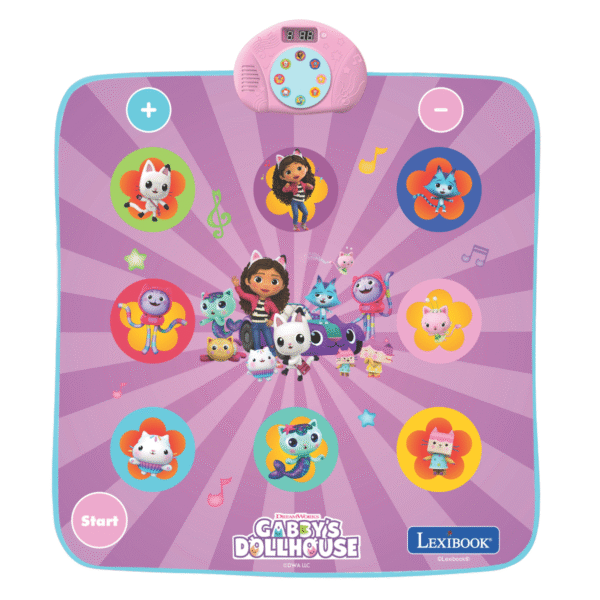 Lexibook DM10GDH Electronic Bluetooth and Luminous Dance Mat Gabby's Dollhouse