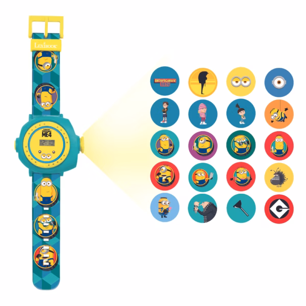 Lexibook DMW050DES Despicable Me Minions Children's Projection Watch with 20 Images