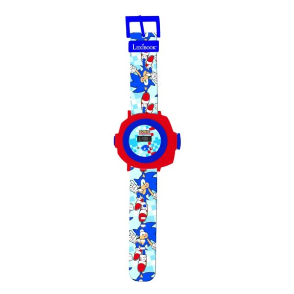 Lexibook DMW050SN Sonic Children's Projection Watch with 20 Images - Image 2