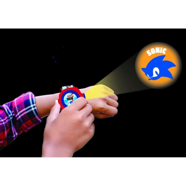 Lexibook DMW050SN Sonic Children's Projection Watch with 20 Images - Image 5