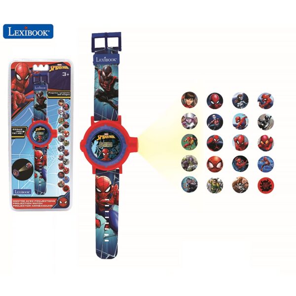 Lexibook DMW050SP Spider-Man Children's Projection Watch with 20 Images - Image 2