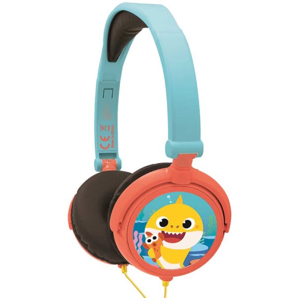 Lexibook HP015BS Baby Shark Foldable Stereo Headphones with Volume Limiter