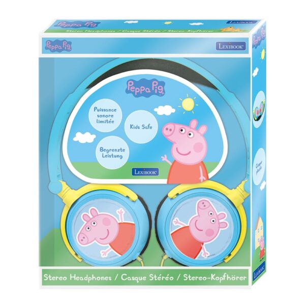 Lexibook HP015PP Peppa Pig Foldable Stereo Headphones with Volume Limiter - Image 5