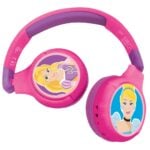 Lexibook HPBT010DP Disney Princess Bluetooth & Wired Foldable Headphones