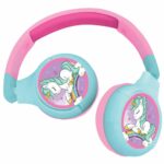 Lexibook HPBT010UNI Unicorn Bluetooth & Wired Foldable Headphones